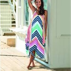 Tommy Bahama Colorful Striped Dress S/M